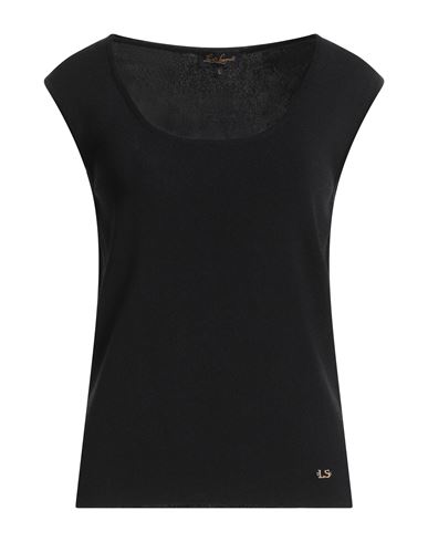 Luisa Spagnoli Woman Sweater Black Size L Viscose, Polyamide