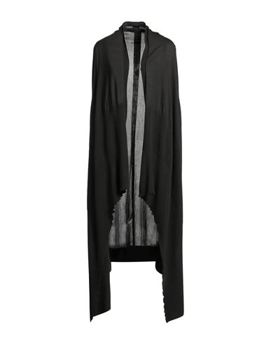 Rick Owens Woman Cardigan Dark Green Size S Virgin Wool In Black