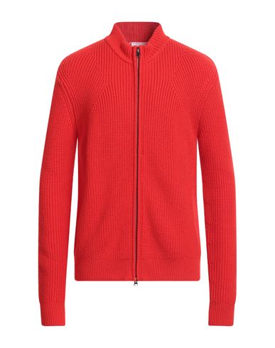 Majestic Filatures Man Cardigan Red Size M Merino Wool In Red