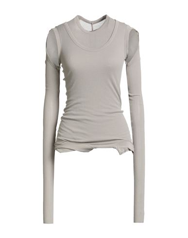 Rick Owens Woman Sweater Grey Size 4 Viscose, Silk In Gray