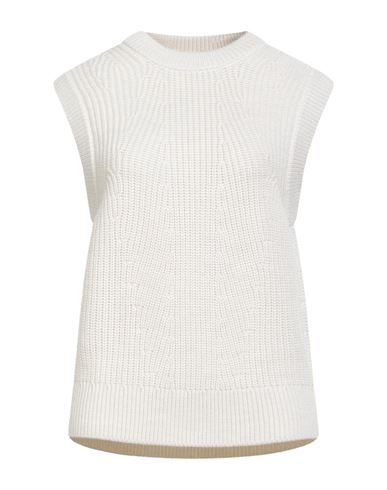 Majestic Filatures Woman Sweater Cream Size 4 Merino Wool In White