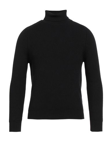Cruna Man Turtleneck Black Size 44 Virgin Wool In Black