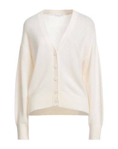 Majestic Filatures Woman Cardigan Cream Size 1 Merino Wool, Cashmere, Silk