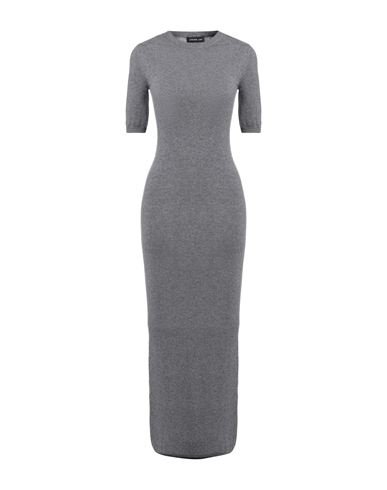Jacob Lee Woman Maxi Dress Charcoal Size M Cashmere In Gray