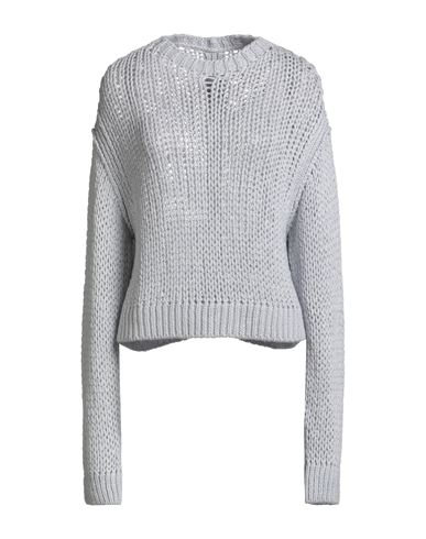 Rick Owens Woman Sweater Sky Blue Size M Cashmere, Silk In Gray