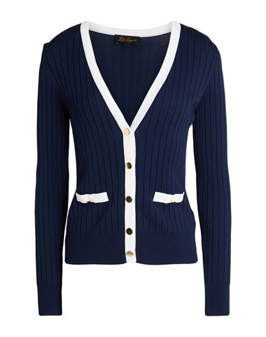 Luisa Spagnoli Woman Cardigan Navy Size Xl Viscose, Polyamide