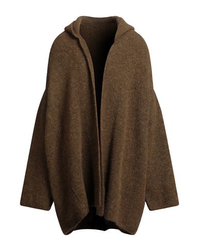 Rick Owens Man Cardigan Mustard Size L Alpaca Wool, Polyamide, Wool, Elastane In Yellow