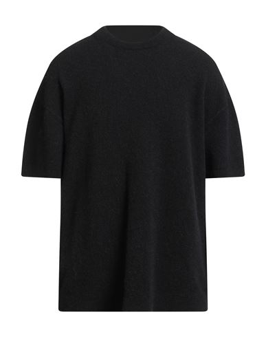 Rick Owens Man Sweater Black Size M Alpaca Wool, Polyamide, Wool, Elastane