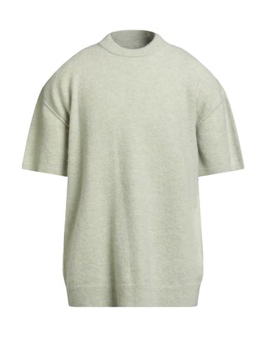 Rick Owens Man Sweater Light Green Size M Alpaca Wool, Polyamide, Wool, Elastane