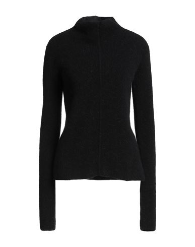 Rick Owens Woman Turtleneck Black Size L Alpaca Wool, Polyamide, Wool, Elastane In Black