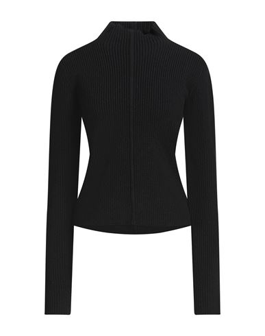Rick Owens Woman Turtleneck Black Size S Wool In Black