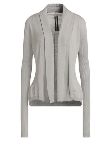 Rick Owens Woman Cardigan Light Grey Size L Virgin Wool In Gray