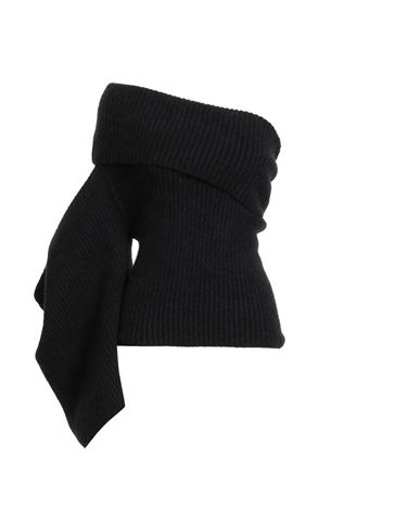 Rick Owens Woman Turtleneck Black Size M Alpaca Wool, Polyamide, Wool, Elastane In Black