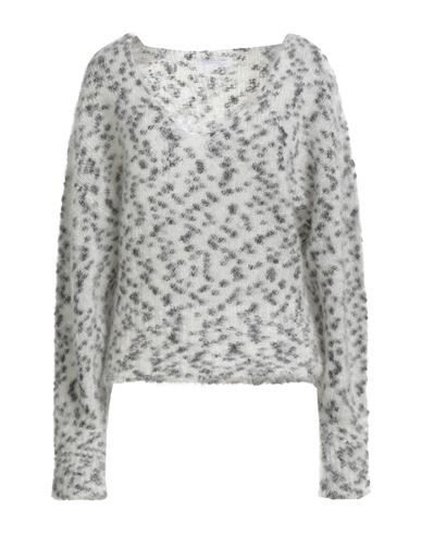 Majestic Filatures Woman Sweater White Size 1 Mohair Wool, Polyamide, Merino Wool, Elastane