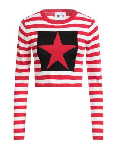 Revise Concept Woman Sweater Red Size M Nylon, Polyester, Acrylic, Wool