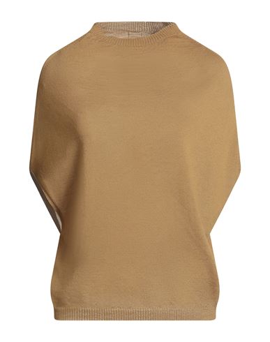 Rick Owens Woman Sweater Camel Size S Cashmere In Brown