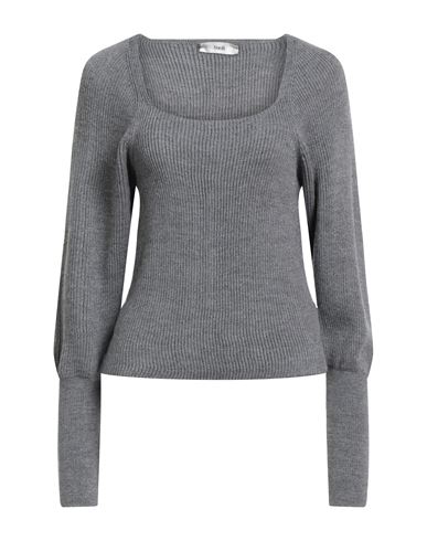 Suoli Woman Sweater Grey Size 8 Virgin Wool In Gray