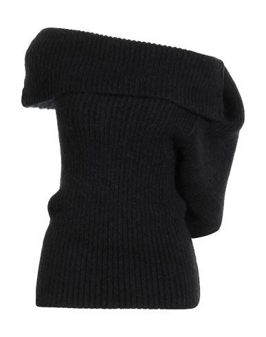 Rick Owens Woman Sweater Black Size L Alpaca Wool, Polyamide, Wool, Elastane In Black