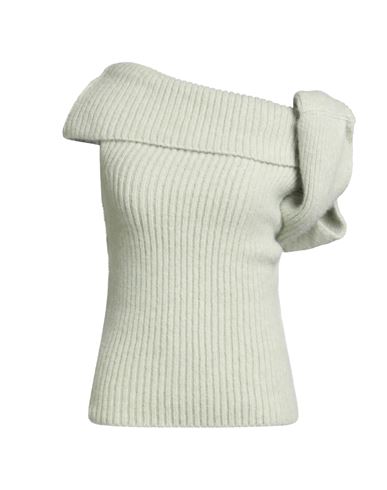 Rick Owens Woman Sweater Light Green Size M Alpaca Wool, Polyamide, Wool, Elastane In Gray