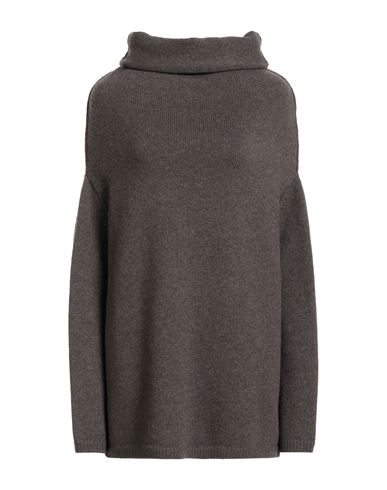 Rick Owens Woman Turtleneck Khaki Size S Cashmere In Brown