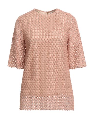 Chloé Woman Sweater Antique Rose Size 8 Wool, Cotton