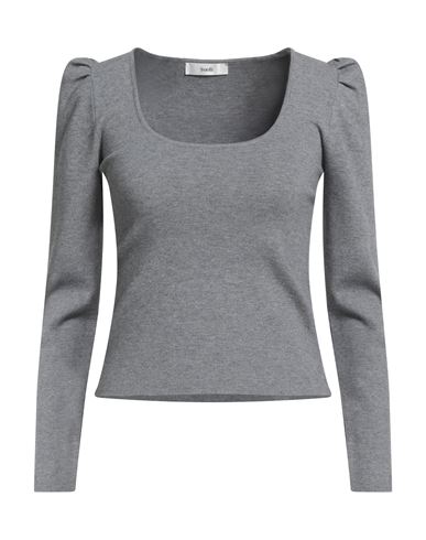 Suoli Woman Sweater Grey Size 8 Viscose, Polyester, Polyamide In Gray