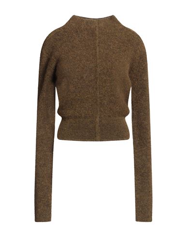 Rick Owens Funnel Neck Sweater In Green