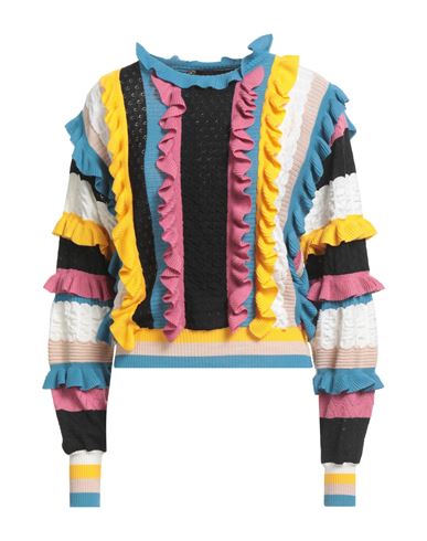 Moschino Couture Woman Sweater Yellow Size 6 Virgin Wool