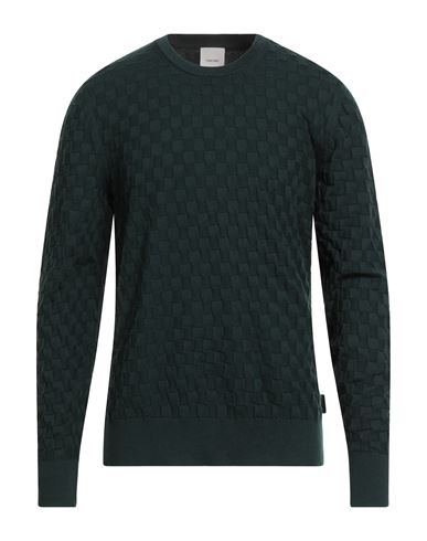 Calvin Klein Man Sweater Dark Green Size L Cotton, Wool