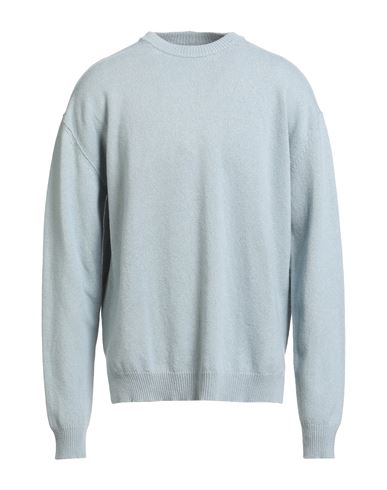 Rick Owens Man Sweater Sky Blue Size M Cashmere, Wool