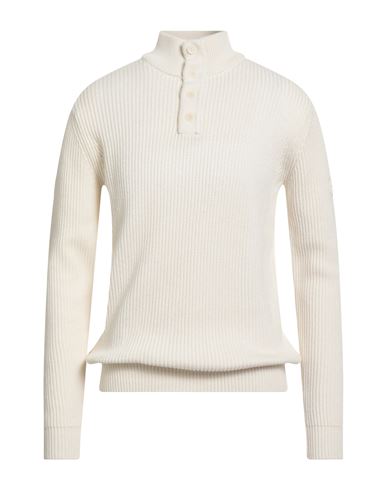 North Sails Man Turtleneck Off White Size Xs Cotton, Wool In Neutral
