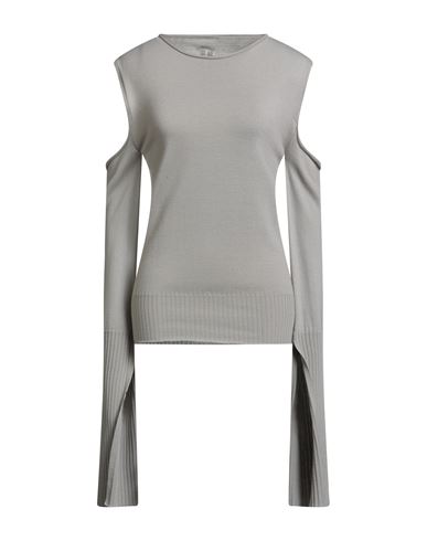 Rick Owens Woman Sweater Light Grey Size L Virgin Wool In Gray