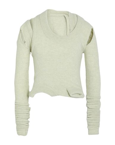 Rick Owens Man Sweater Light Green Size M Alpaca Wool, Polyamide, Wool, Elastane