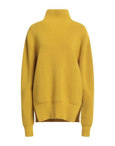 Rick Owens Woman Turtleneck Marigold Size M Virgin Wool In Yellow