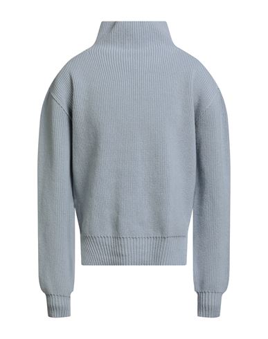 Rick Owens Woman Turtleneck Light Blue Size L Virgin Wool In Blue