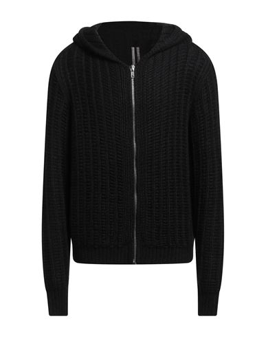 Rick Owens Man Cardigan Black Size M Wool, Cashmere
