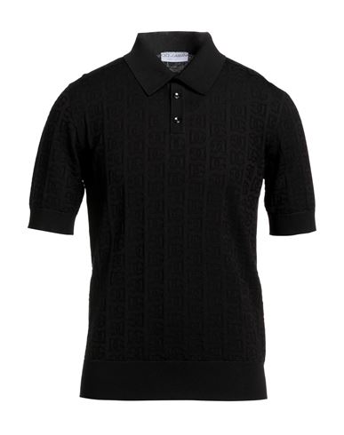 DOLCE&GABBANA Poloshirt Herren Schwarz 48 Herren
