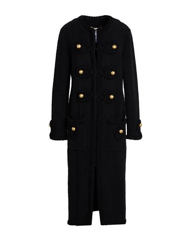 Moschino Couture Woman Cardigan Black Size 10 Cotton, Polyamide, Elastane, Virgin Wool