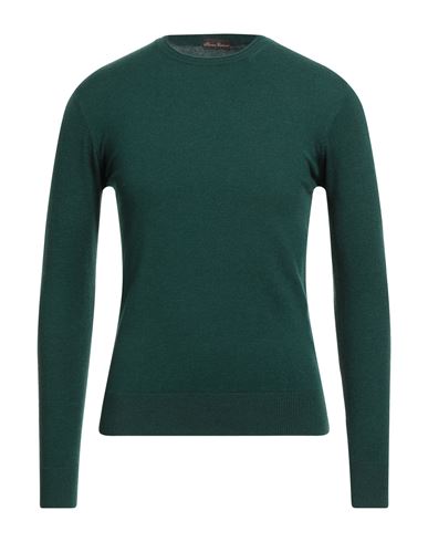Florence Cashmere Man Sweater Emerald Green Size 36 Wool, Cashmere, Cotton, Nylon, Elastane In Green
