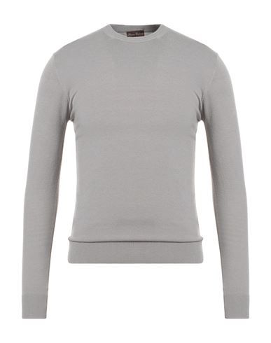 Florence Cashmere Man Sweater Light Grey Size 36 Wool, Cashmere, Cotton, Nylon, Elastane In Gray