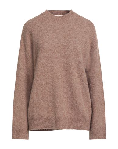 Jucca Woman Sweater Khaki Size M Alpaca Wool, Wool, Polyamide, Elastane In Brown