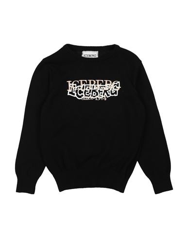 Iceberg Toddler Boy Sweater Black Size 6 Cotton In Black