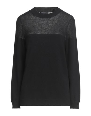 Fabiana Filippi Woman Sweater Black Size 8 Virgin Wool, Silk, Cashmere, Mohair Wool, Alpaca Wool In Black