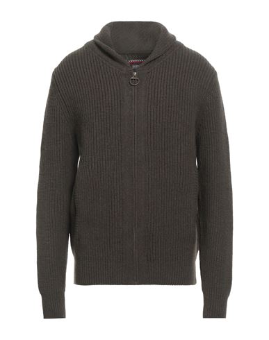 Barbour X Triumph Man Cardigan Khaki Size L Wool In Green