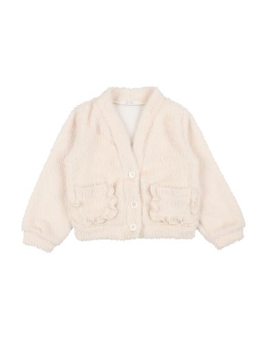 U+é Toddler Girl Cardigan Beige Size 6 Polyester, Polyamide In Brown