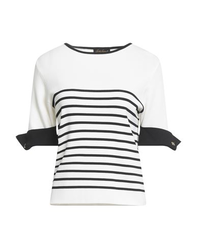 Luisa Spagnoli Woman Sweater White Size M Viscose, Polyamide In White