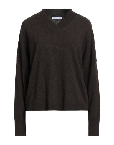 Caractere Caractère Woman Sweater Dark Brown Size M Viscose, Polyamide, Wool, Cashmere In Brown