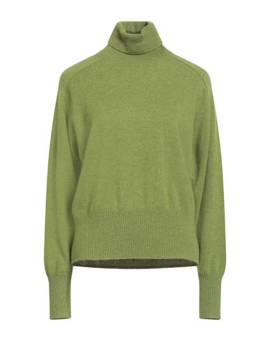 Majestic Filatures Woman Turtleneck Lime Green Size 1 Cashmere In Green