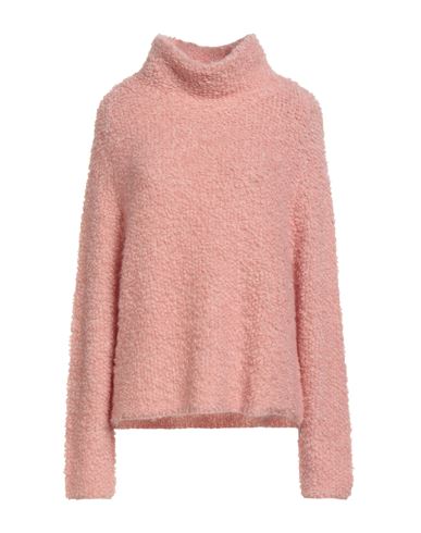 Caractere Caractère Woman Turtleneck Pink Size M Polyacrylic, Mohair Wool, Polyamide In Pink