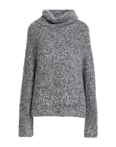 Caractere Caractère Woman Turtleneck Charcoal Size M Polyacrylic, Mohair Wool, Polyamide In Gray